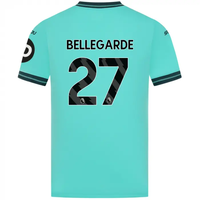 Wolves Kits Shop | Official 2025-26 Wolves Pro Away Shirt – Adult BELLEGARDE 27 Wolverhampton Wanderers Apparel